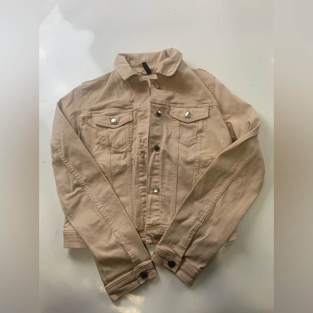 Divided tan denim jacket size 8